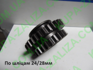 Запчасти для Синтай 120/160/180/200/220/224 - Шестерня второй и третьей перед подвижная 16.37.136 25/33 зуб стар