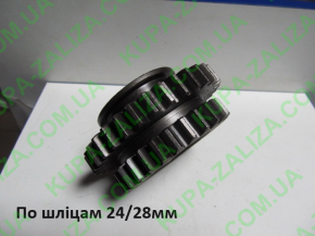 Запчасти для Синтай 120/160/180/200/220/224 - Шестерня второй и третьей перед подвижная 16.37.136 25/33 зуб стар
